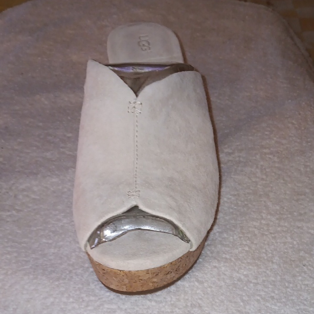 UGG Women's Cream Open-Toe Mules